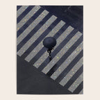 Walking in the rain | rainy |  crosswalks | alone | umbrella | grey Poster Gallery Image 4
