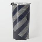 Walking in the rain | rainy |  crosswalks | alone | umbrella | grey Travel Mug Gallery Image 3