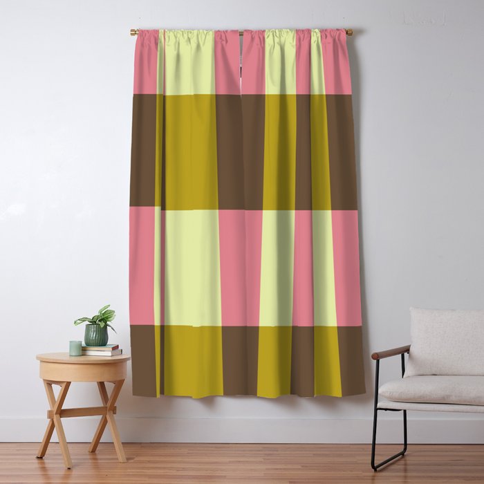 Retro Candy Stripe Pattern Window Curtain Gallery Image 5