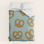 Pretzel Pattern - Mint Duvet Cover Gallery Image 6