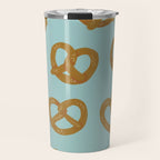 Pretzel Pattern - Mint Travel Mug Gallery Image 1