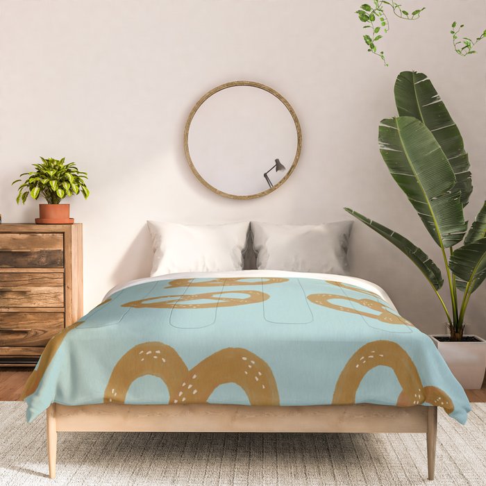 Pretzel Pattern - Mint Comforter Gallery Image 3