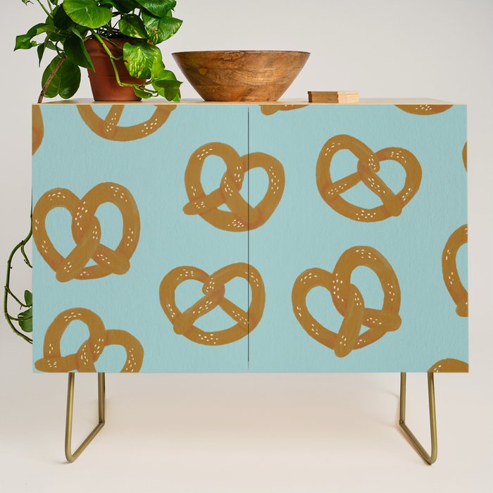 Pretzel Pattern - Mint Credenza Gallery Image 1