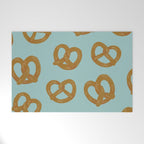 Pretzel Pattern - Mint Welcome Mat Gallery Image 1