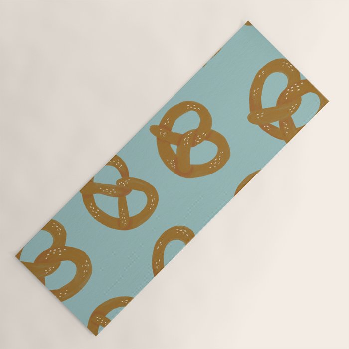 Pretzel Pattern - Mint Yoga Mat Gallery Image 1