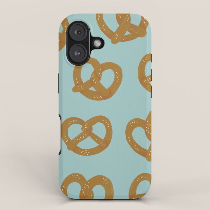 Pretzel Pattern - Mint iPhone Case Gallery Image 1