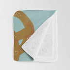 Pretzel Pattern - Mint Throw Blanket Gallery Image 3
