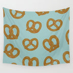 Pretzel Pattern - Mint Wall Tapestry Gallery Image 4