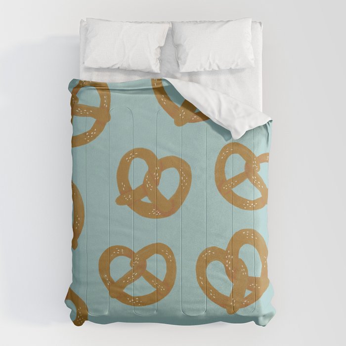 Pretzel Pattern - Mint Comforter Gallery Image 1