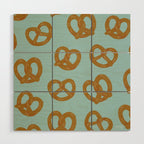 Pretzel Pattern - Mint Wood Wall Art Gallery Image 1