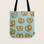 Pretzel Pattern - Mint Tote Bag Gallery Image 1