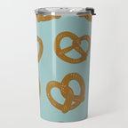 Pretzel Pattern - Mint Travel Mug Gallery Image 2
