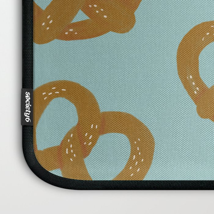 Pretzel Pattern - Mint Laptop Sleeve Gallery Image 3