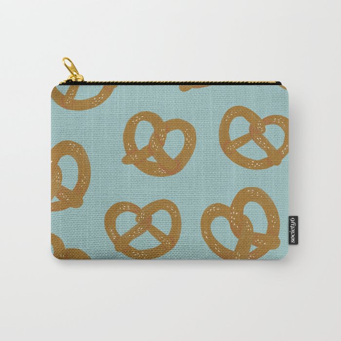 Pretzel Pattern - Mint Carry All Pouch Gallery Image 1