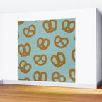 Pretzel Pattern - Mint Wall Mural Gallery Image 2