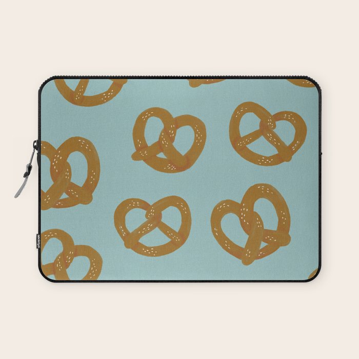 Pretzel Pattern - Mint Laptop Sleeve Gallery Image 1