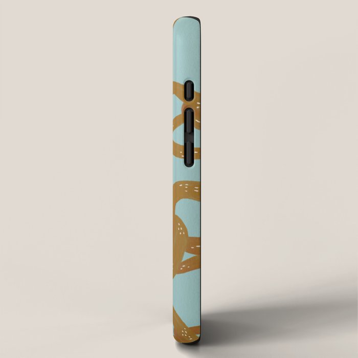 Pretzel Pattern - Mint iPhone Case Gallery Image 2