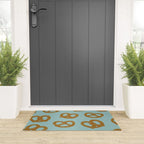Pretzel Pattern - Mint Welcome Mat Gallery Image 3