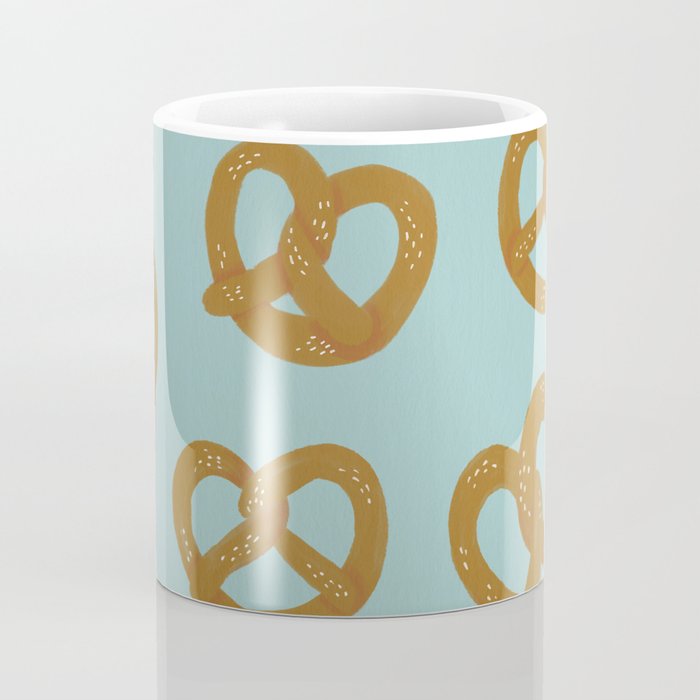 Pretzel Pattern - Mint Coffee Mug Gallery Image 4