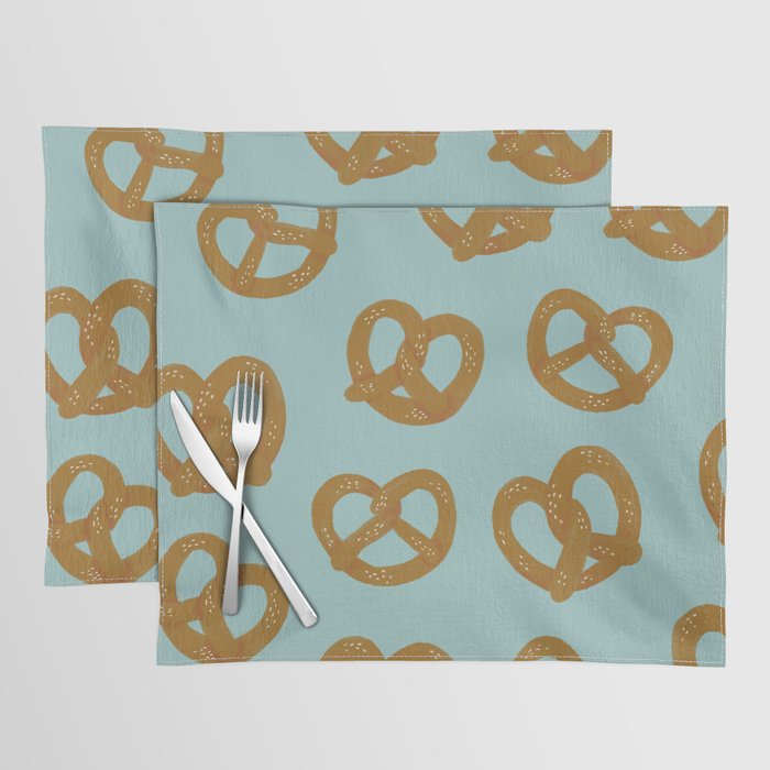 Pretzel Pattern - Mint Placemat Gallery Image 1