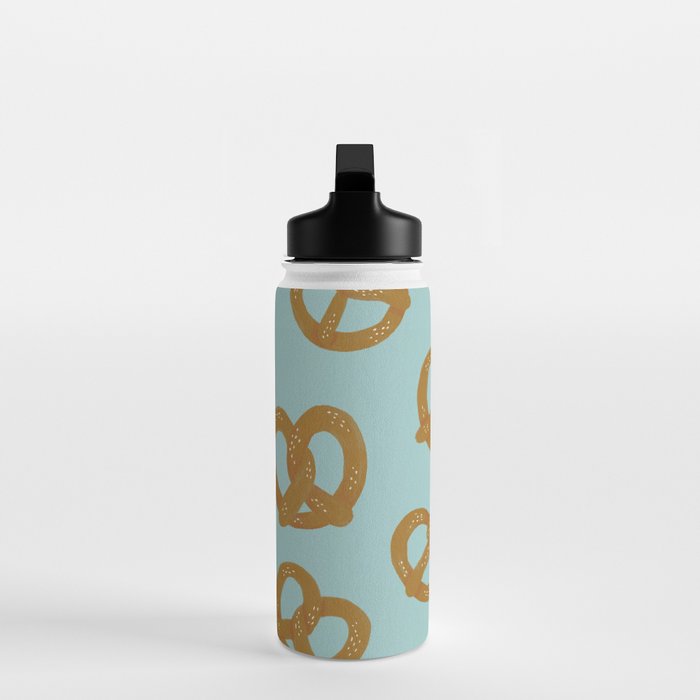 Pretzel Pattern - Mint Water Bottle Gallery Image 3