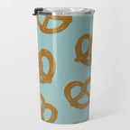 Pretzel Pattern - Mint Travel Mug Gallery Image 3