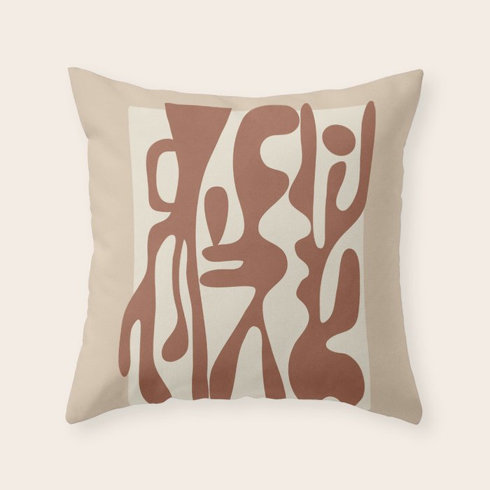 Terracotta Dreams  3 Throw Pillow Gallery Image 1