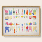 Rainbow Pediatric Dental Chart Serving Tray Gallery Image 1