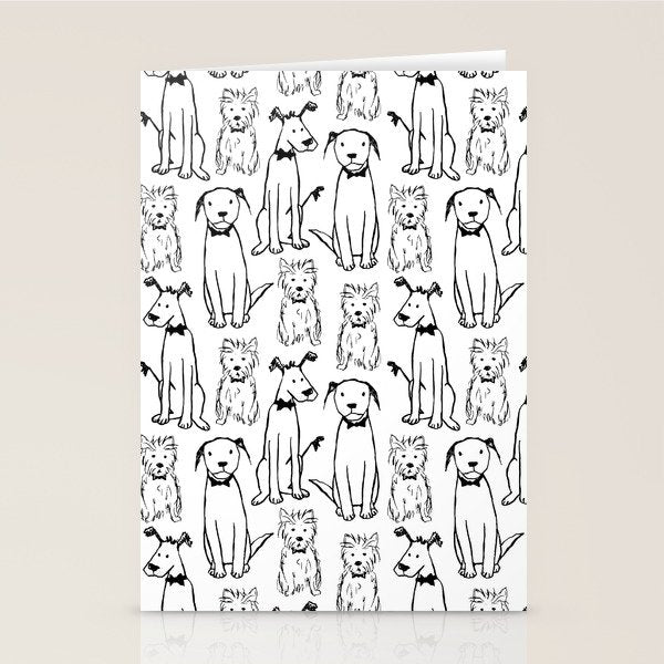 Three dogs Stationery Card Gallery Image 1