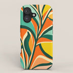 Garden Festival - Abstract Botanical Series iPhone Case Gallery Image 1