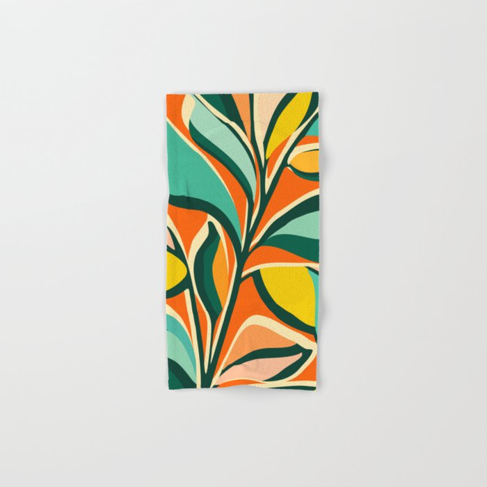 Garden Festival - Abstract Botanical Series Bath Towel Gallery Image 1