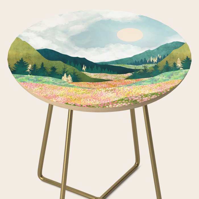 Spring Flower Vista Side Table Gallery Image 2