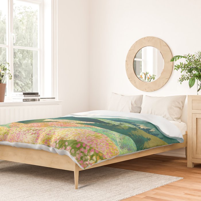 Spring Flower Vista Duvet Cover Gallery Image 2
