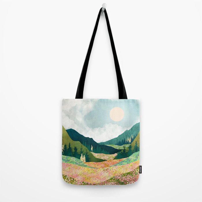Spring Flower Vista Tote Bag Gallery Image 2