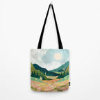 Spring Flower Vista Tote Bag Gallery Image 2