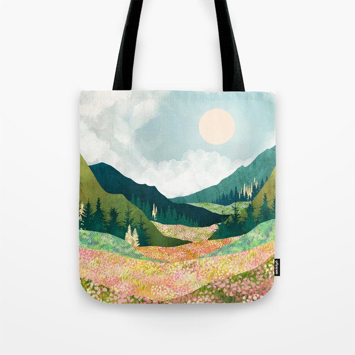 Spring Flower Vista Tote Bag Gallery Image 1