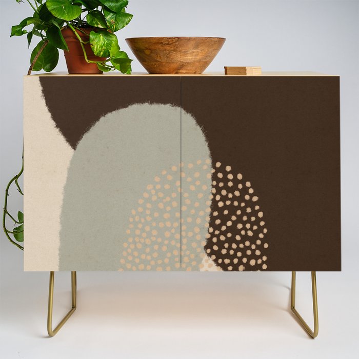 Modern Abstract Shapes #5 Credenza Gallery Image 1