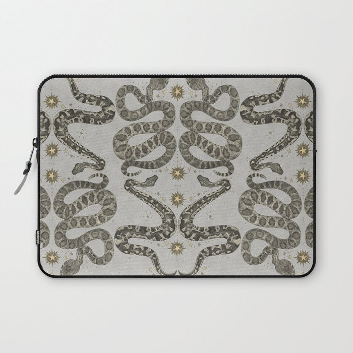 celestial snakes silver Laptop Sleeve Gallery Image 1