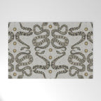 celestial snakes silver Welcome Mat Gallery Image 1