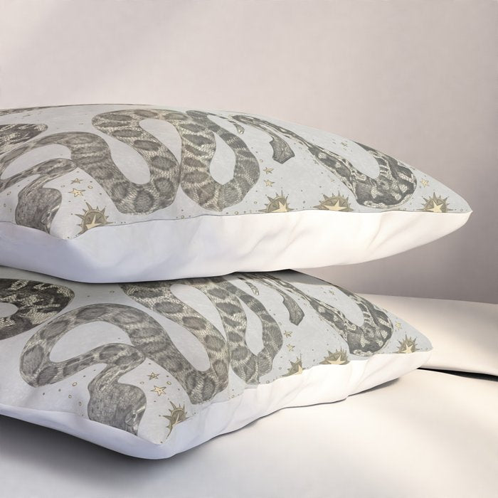 celestial snakes silver Pillow Sham Gallery Image 3