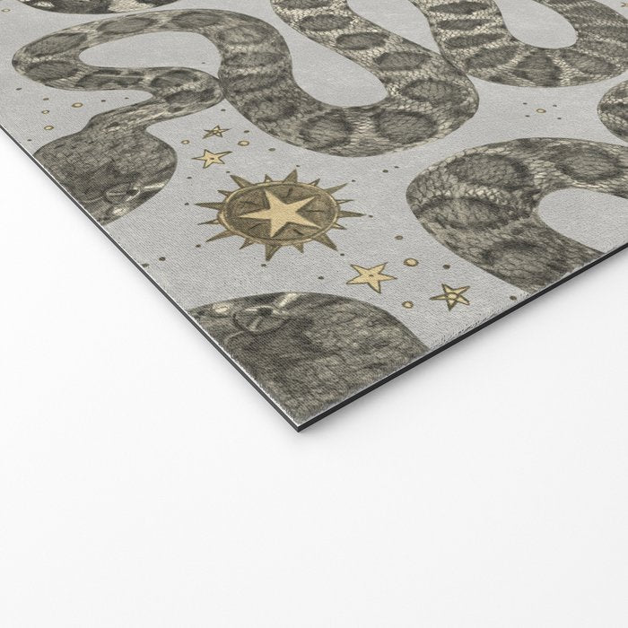 celestial snakes silver Welcome Mat Gallery Image 2