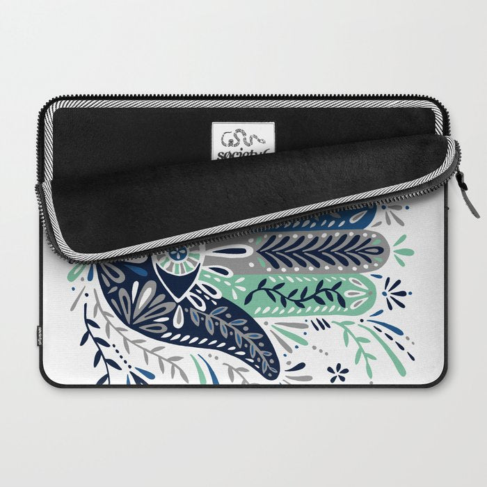 Hamsa Hand - Navy Palette Laptop Sleeve Gallery Image 2