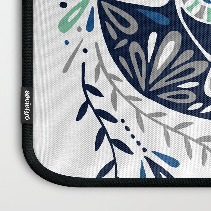 Hamsa Hand - Navy Palette Laptop Sleeve Gallery Image 3