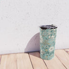 Elegant Vintage Floral Pattern Travel Mug Gallery Image 4