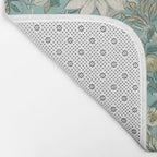 Elegant Vintage Floral Pattern Bath Mat Gallery Image 2