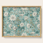 Elegant Vintage Floral Pattern Serving Tray Gallery Image 1