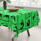 Anime eye cartoon comic art pattern Tablecloth Gallery Image 3
