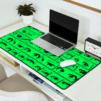 Anime eye cartoon comic art pattern Desk Mat Gallery Image 2
