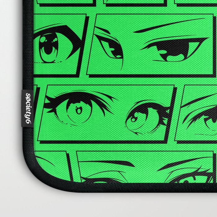 Anime eye cartoon comic art pattern Laptop Sleeve Gallery Image 3
