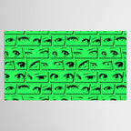 Anime eye cartoon comic art pattern Tablecloth Gallery Image 2